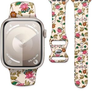 Floral Patterned Watch Band